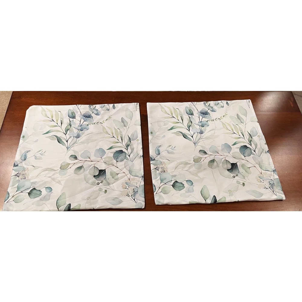 Gorgeous Green Leaf Throw Pillow Case Size 18x18